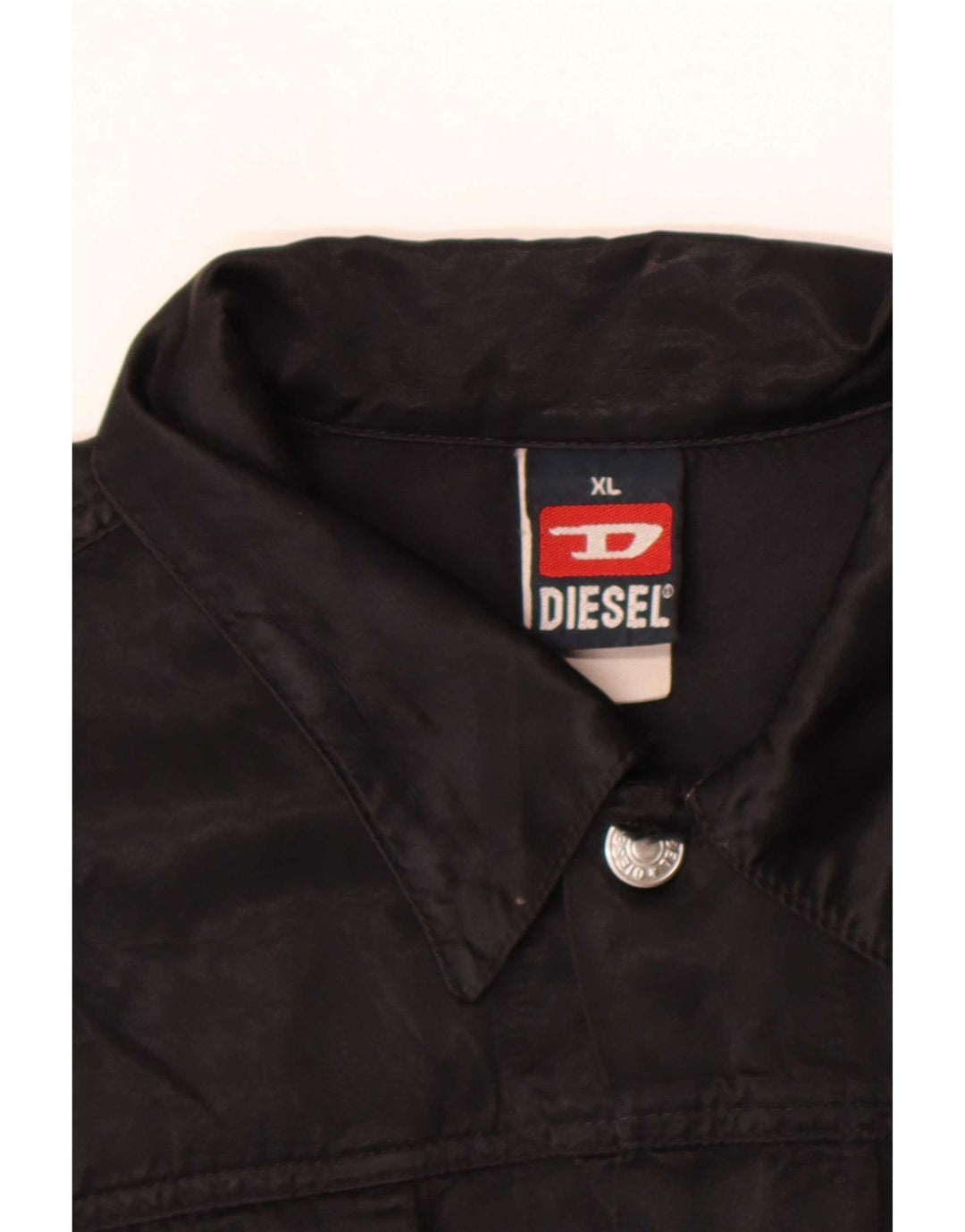 Jaqueta utilitária feminina Diesel UK 18 XL algodão preto