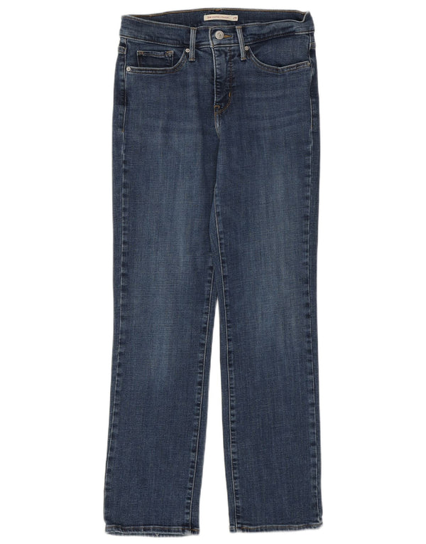 Calça jeans feminina Levi's 314 Shaping Straight W29 L27 azul algodão