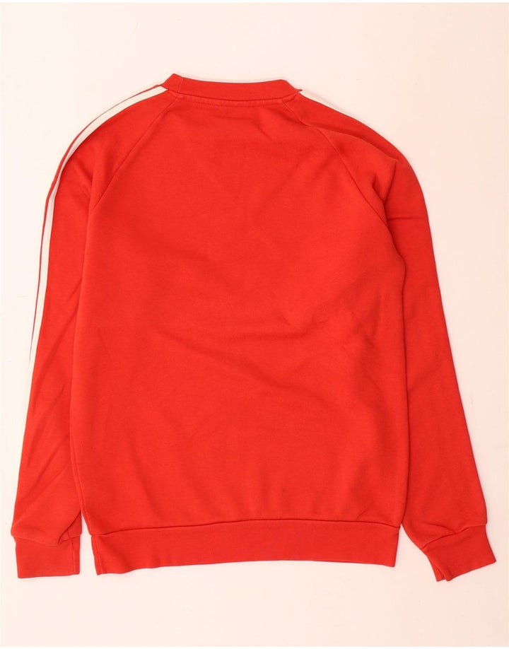 Adidas Mens Moletom Jumper XS Algodão Vermelho