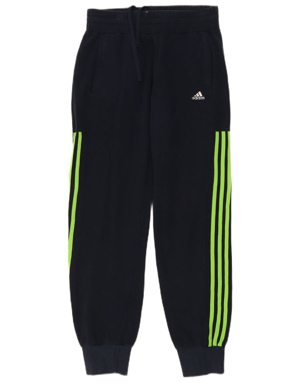Adidas Mens Calças de treino Joggers UK 38/40 Médio Azul Marinho
