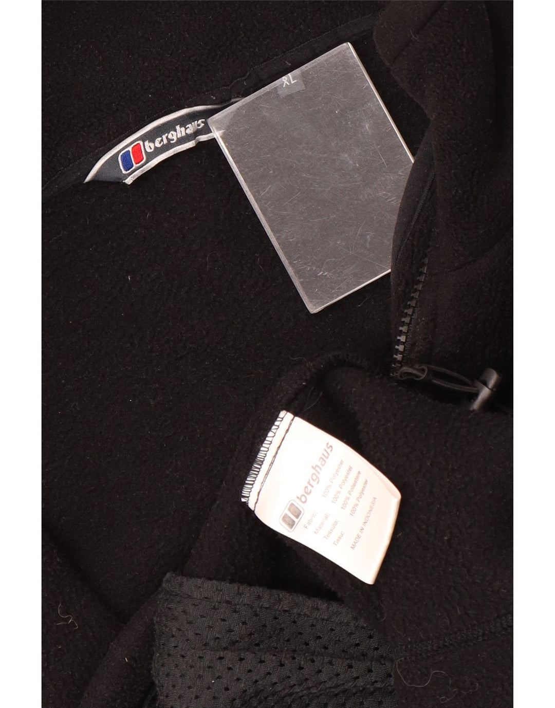 Jaqueta masculina de lã BERGHAUS UK 42 XL poliéster preto