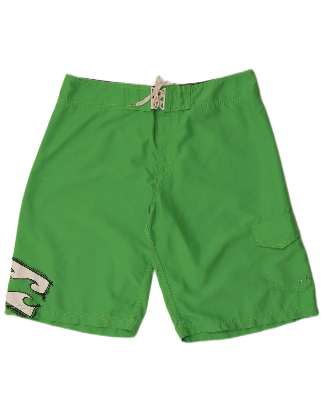 Shorts de natação masculino Billabong gráfico grande verde