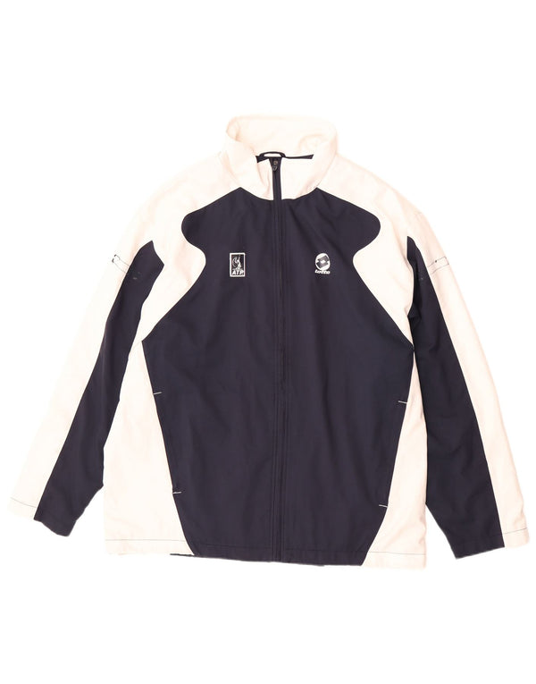 Lotto Mens Treino Top Jaqueta Grande Azul Marinho Colourblock Poliéster