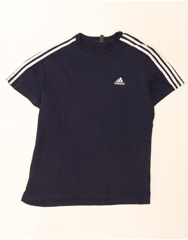 Camiseta masculina Adidas Top XL azul marinho algodão