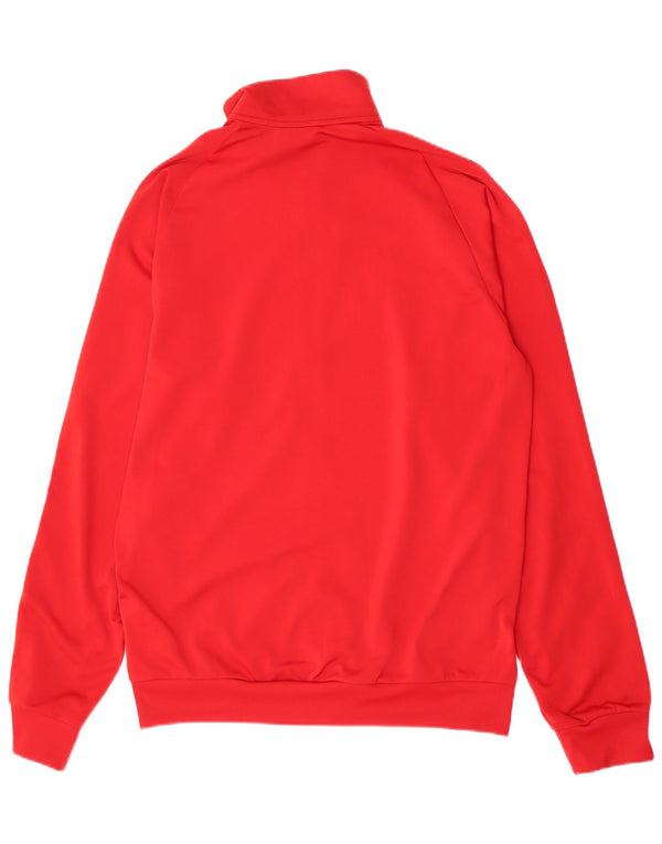 Adidas Mens Tracksuit Top Jacket Médio Poliéster Vermelho