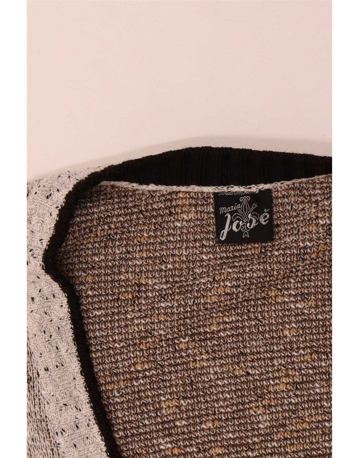 Suéter cardigã masculino Maria Jose XL cinza colorblock