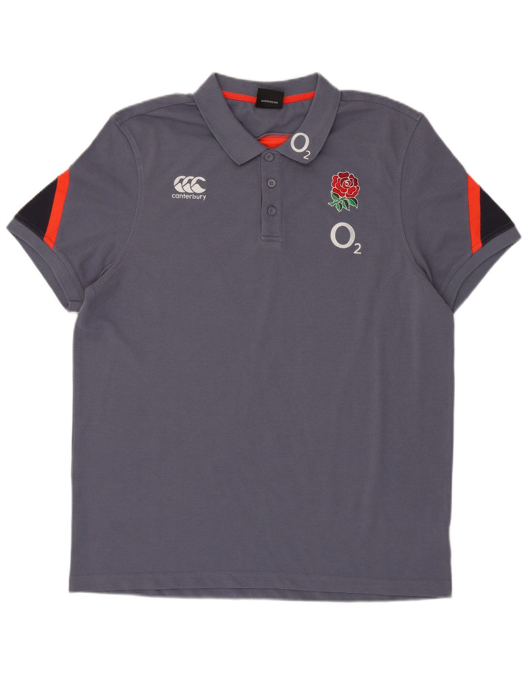 Camisa polo masculina CANTERBURY XL azul marinho colorblock poliéster