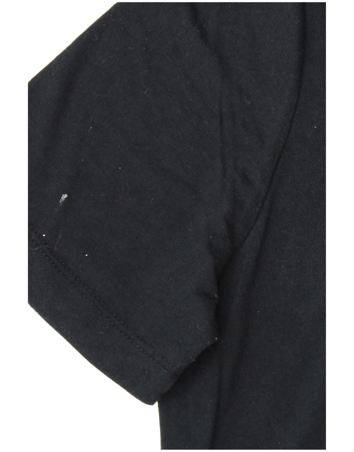 Camiseta Nike masculina gráfica top pequeno poliéster preto