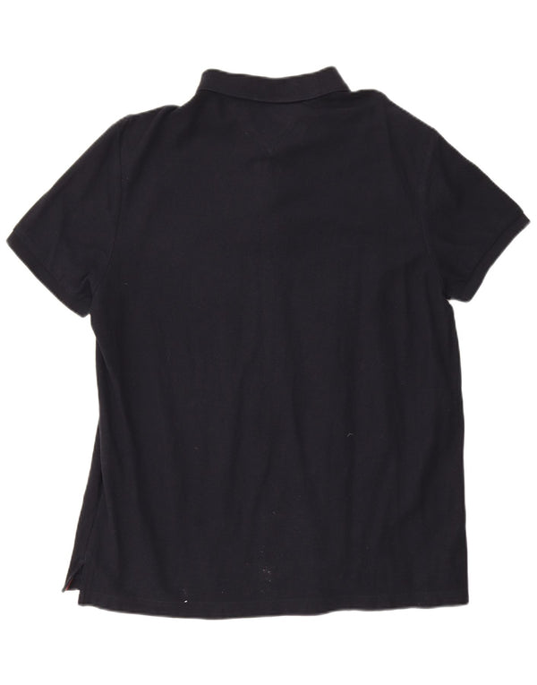 Camisa polo masculina Tommy Hilfiger XL azul marinho algodão