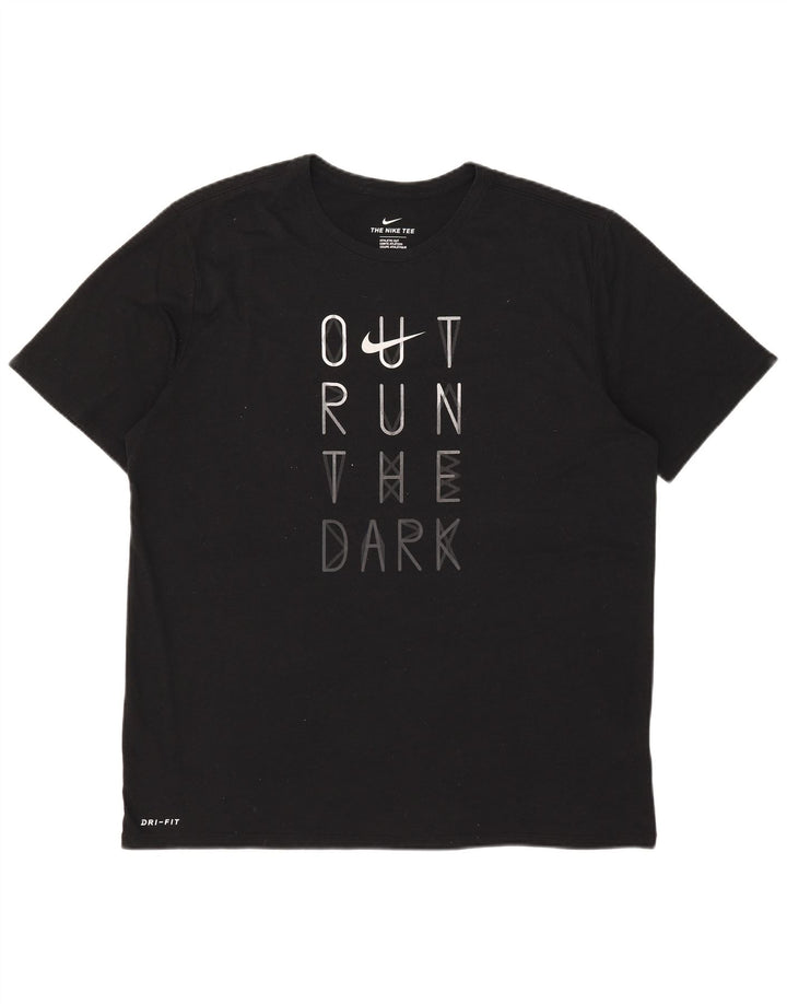 Camiseta Nike Masculina Dri Fit Graphic Top XL Preto Poliéster