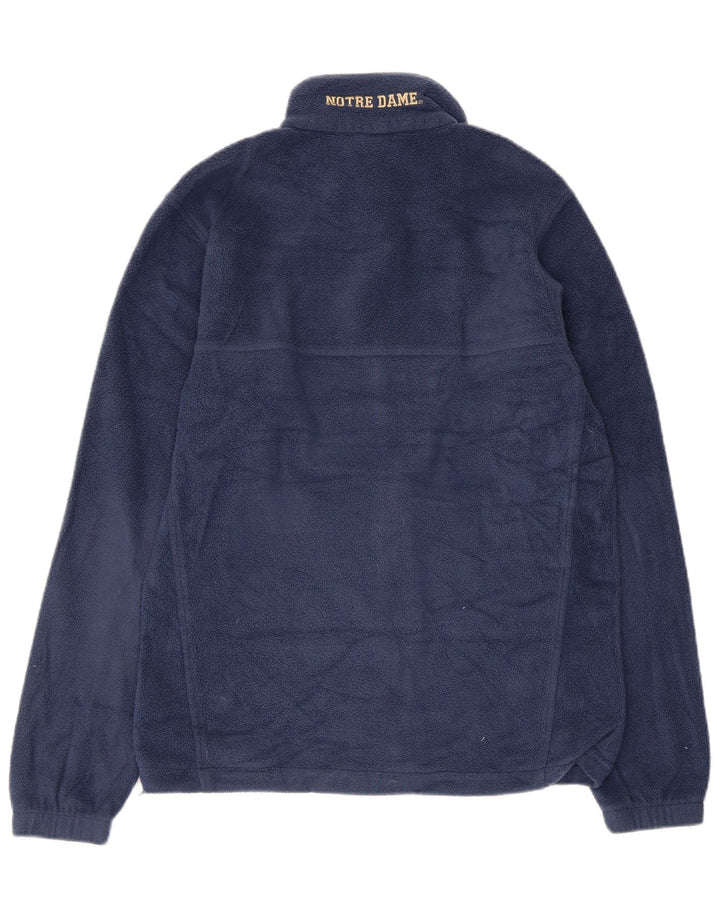 Columbia Mens Graphic Fleece Jacket UK 36 Pequeno Poliéster Azul Marinho