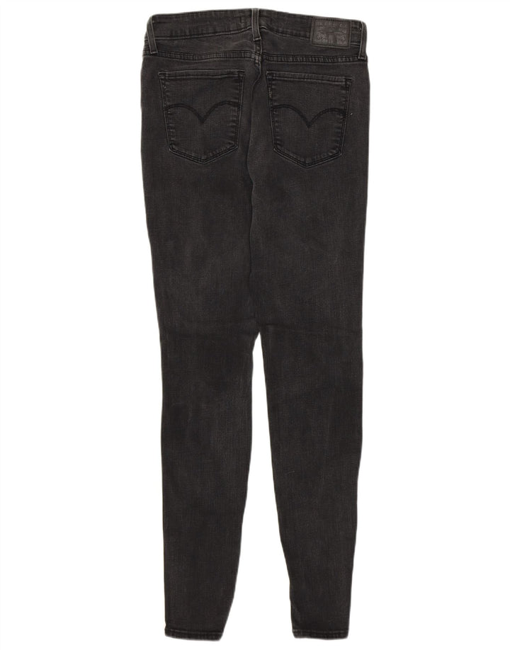 Calça jeans feminina LEVI'S 711 desgastada W29 L30 cinza
