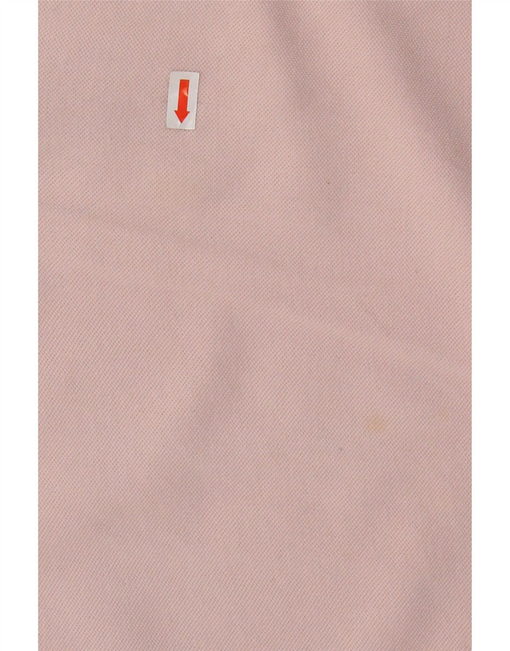 Camisa polo masculina MARLBORO CLASSICS algodão rosa médio