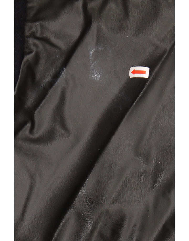 Sobretudo masculino VINTAGE solto IT 44 XS azul marinho lã colorblock