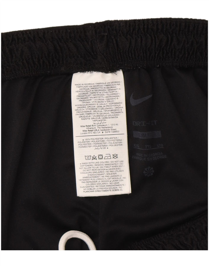 Shorts esportivos masculinos Nike Dri Fit Slim Fit 2XL poliéster preto