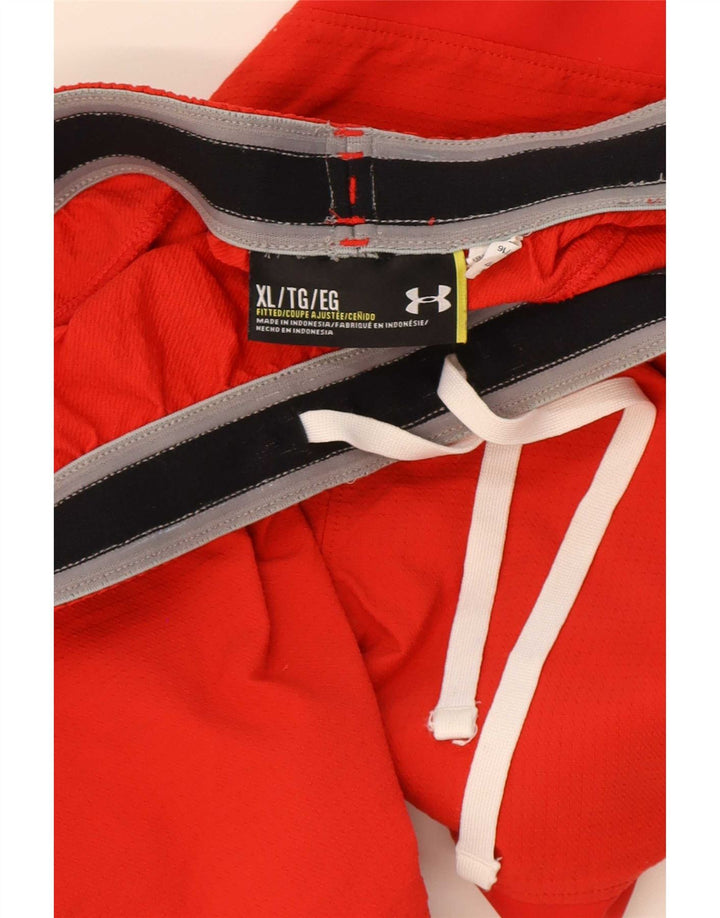 Shorts esportivos masculinos Under Armour Abstract Pattern XL vermelho