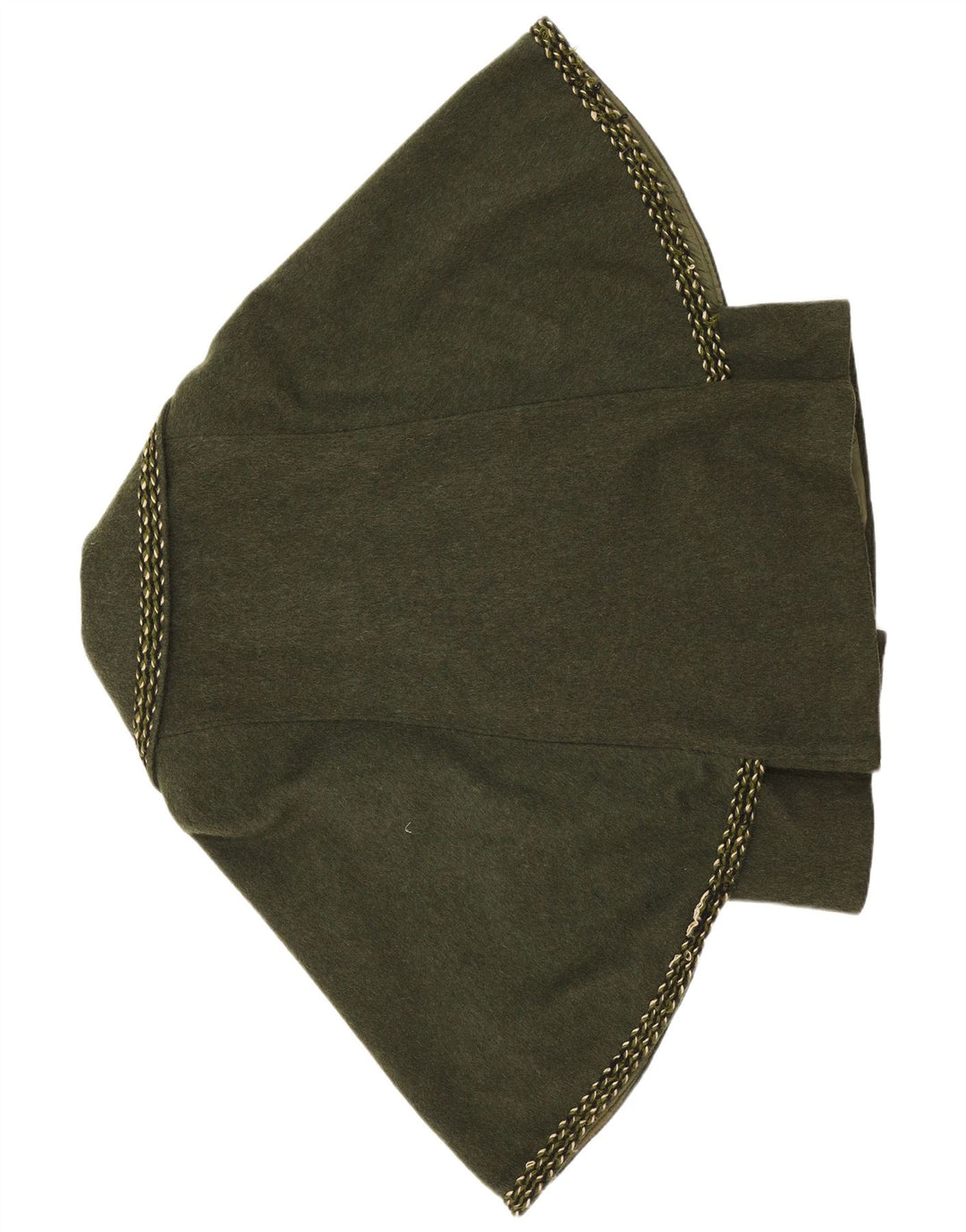 Casaco Poncho Feminino Vintage EU 38 Lã Cáqui Médio