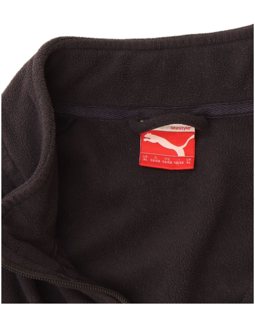 Jaqueta de lã masculina Puma UK 42 XL azul marinho