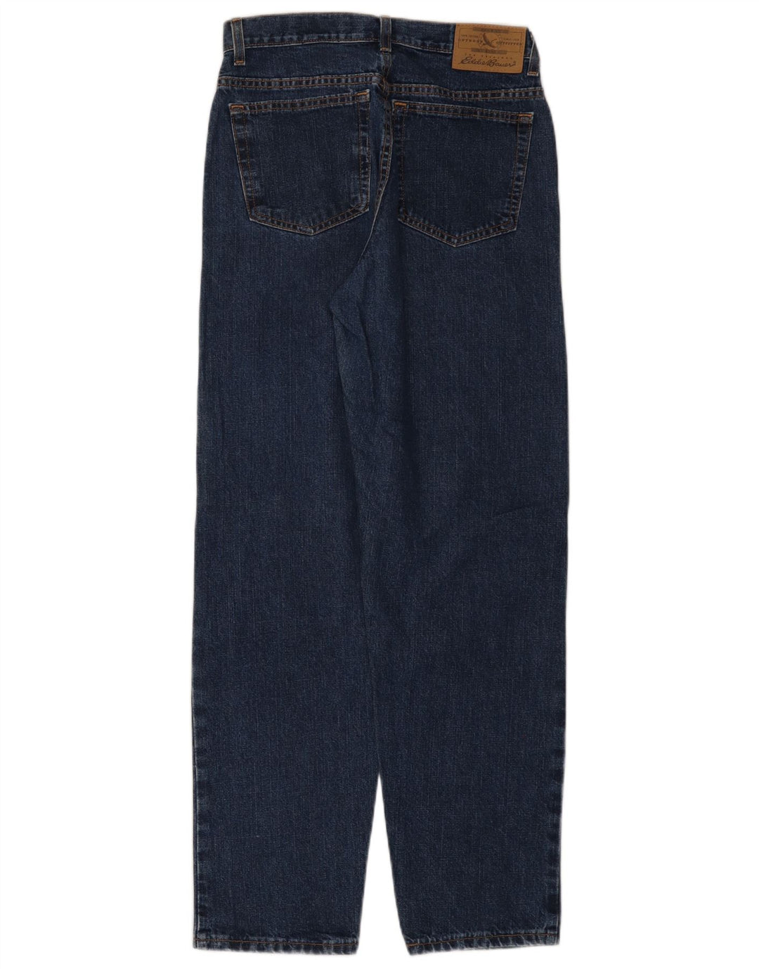 EDDIE BAUER Jeans Cônicos Femininos US 8 Médio W28 L31 Azul Marinho Algodão