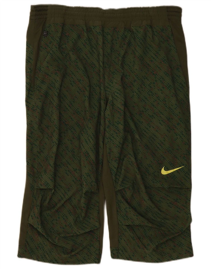 Nike Mens Bermuda Sport Shorts Grande Cáqui Geométrico