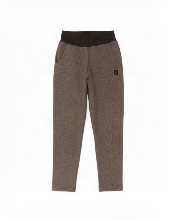 Calça de treino feminina Refrigiwear UK 8 pequena cinza colorblock algodão