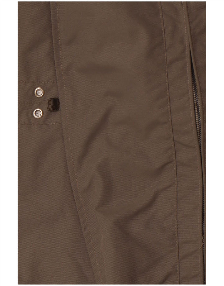 Jaqueta de chuva feminina com capuz BRUGI UK 18 XL cinza poliamida