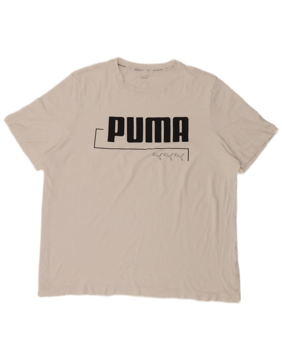 Camiseta masculina Puma Graphic Top XL algodão branco