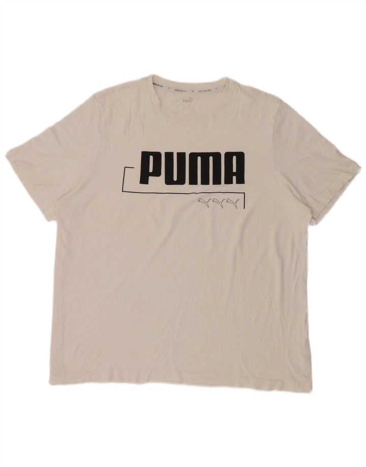 Camiseta masculina Puma Graphic Top XL algodão branco