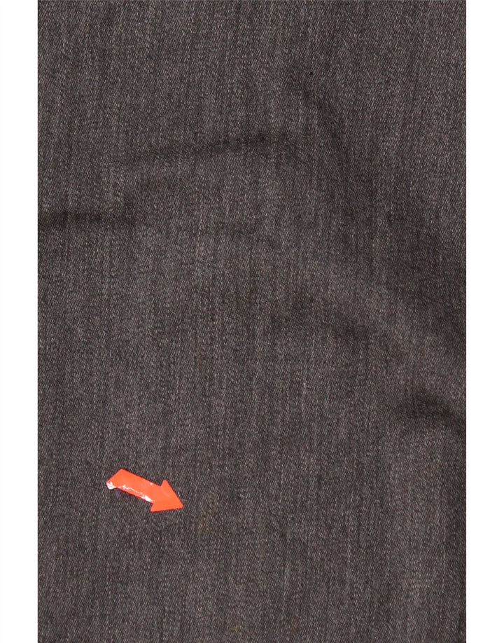 Vestido feminino vintage sem mangas com bainha UK 12 cinza médio