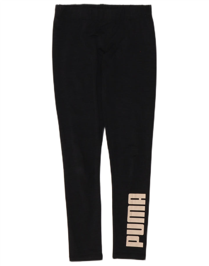 Leggings Puma Feminino UK 8 Pequeno Poliéster Preto