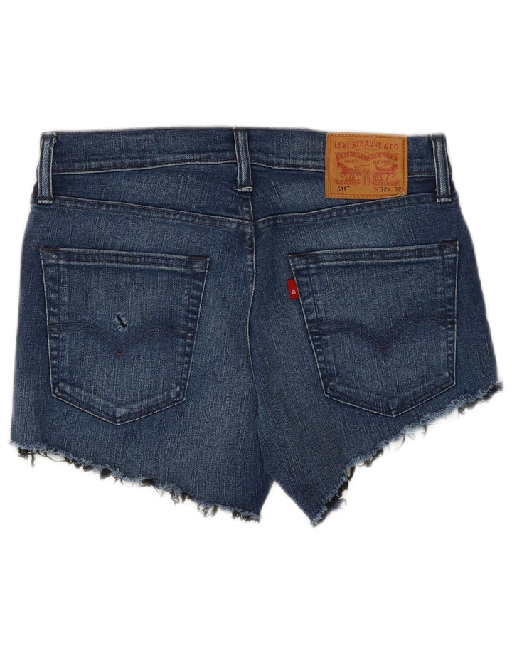 Shorts jeans feminino 511 da LEVI'S W32 grande algodão azul