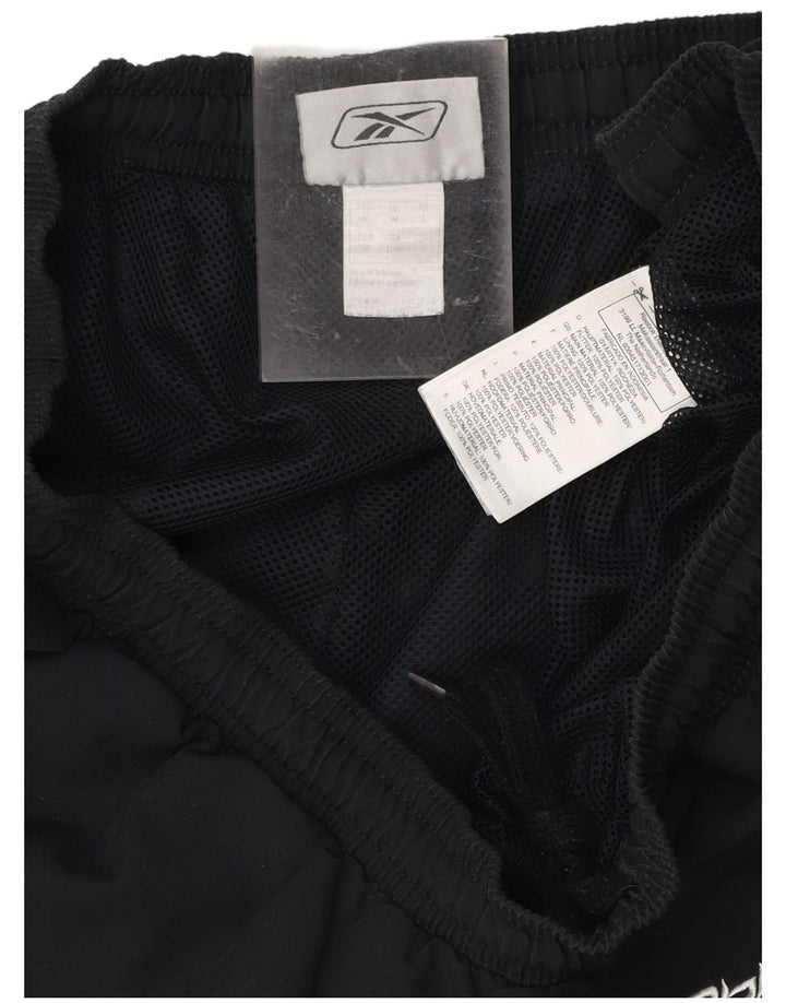 REEBOK Mens Graphic Bermuda Sport Shorts IT 50 Grande Poliéster Preto