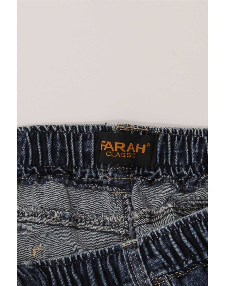 Calça jeans reta clássica feminina Farah W36 L27 algodão azul