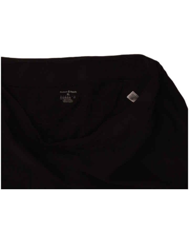 Shorts esportivos femininos REEBOK UK 20/22 XL poliéster preto