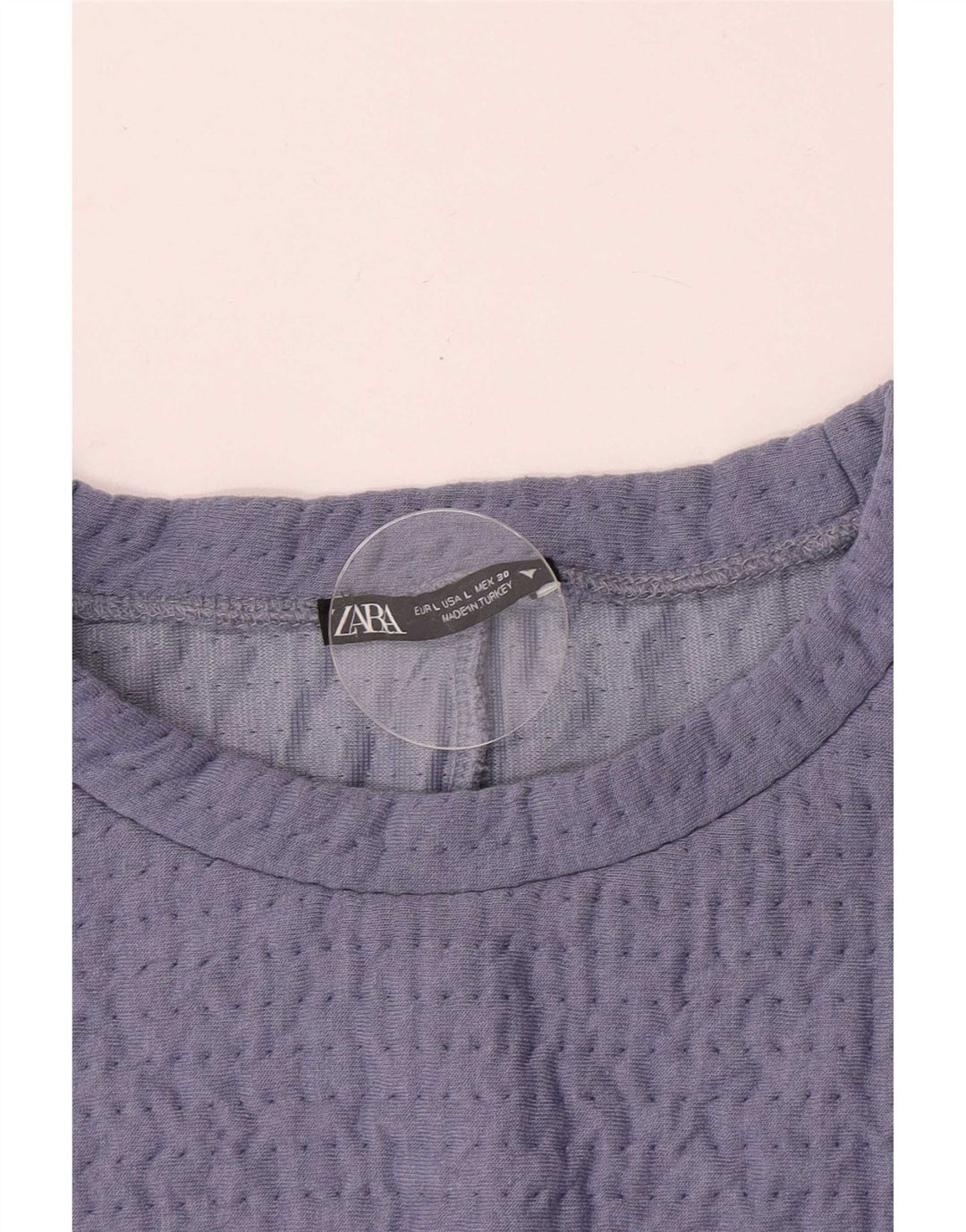 Zara Blusa Crop Feminina Top Reino Unido 14 Grande Roxo
