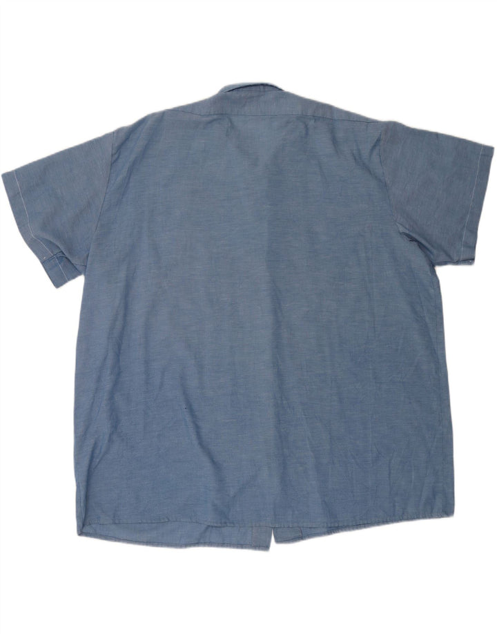 Camisa masculina de manga curta Dickies 4XL azul poliéster
