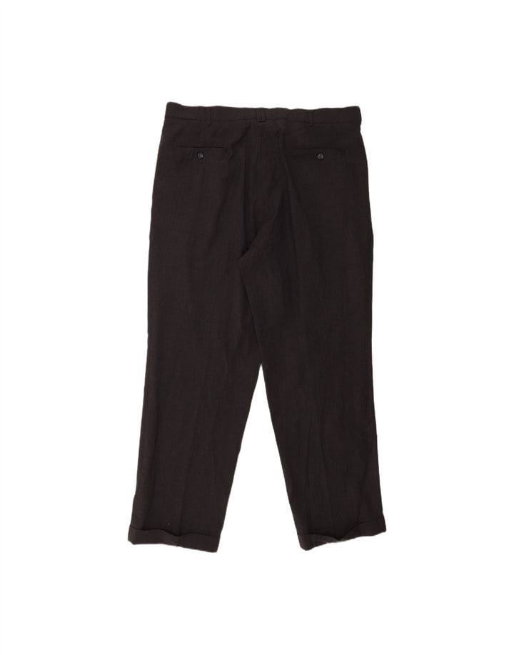 Calça masculina DOCKERS Pegged Suit W38 L32 poliéster cinza