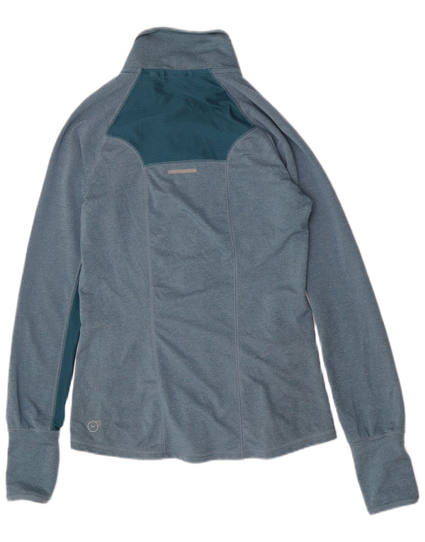 Puma Womens Tracksuit Top Jacket UK 8 Pequeno Azul Colourblock Poliéster
