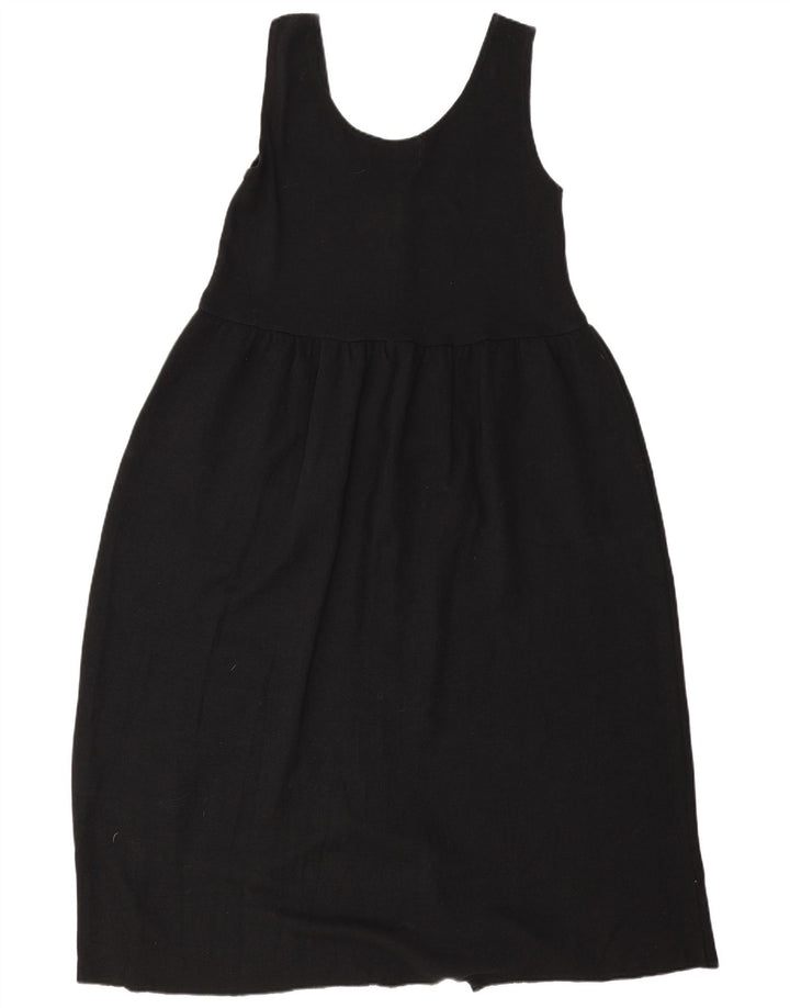 Vestido básico feminino sem mangas Kaos tamanho único lã preta