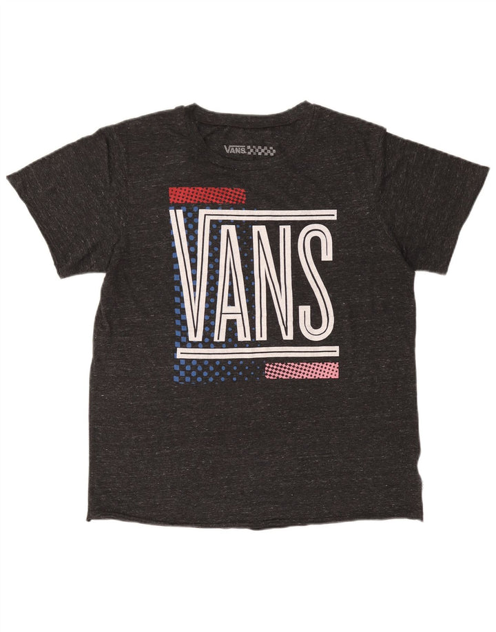 Vans Camiseta masculina gráfica Top cinza médio manchado