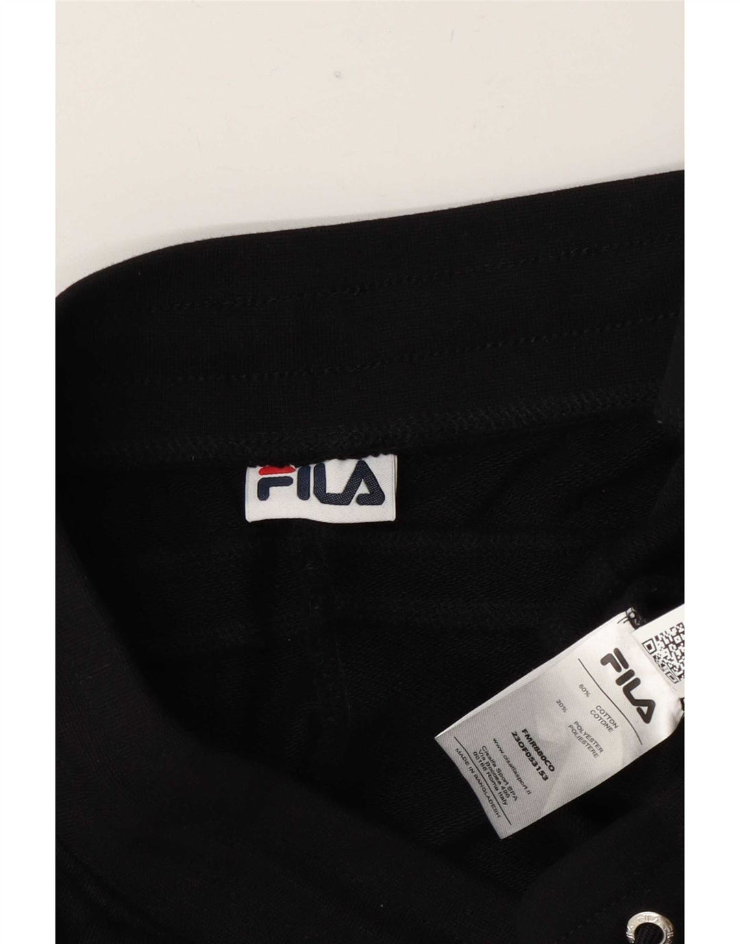 Calça de treino masculina Fila médio preto algodão