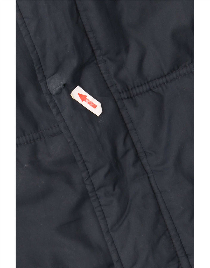 Jaqueta masculina acolchoada com capuz Lotto UK 44 2XL poliéster azul marinho