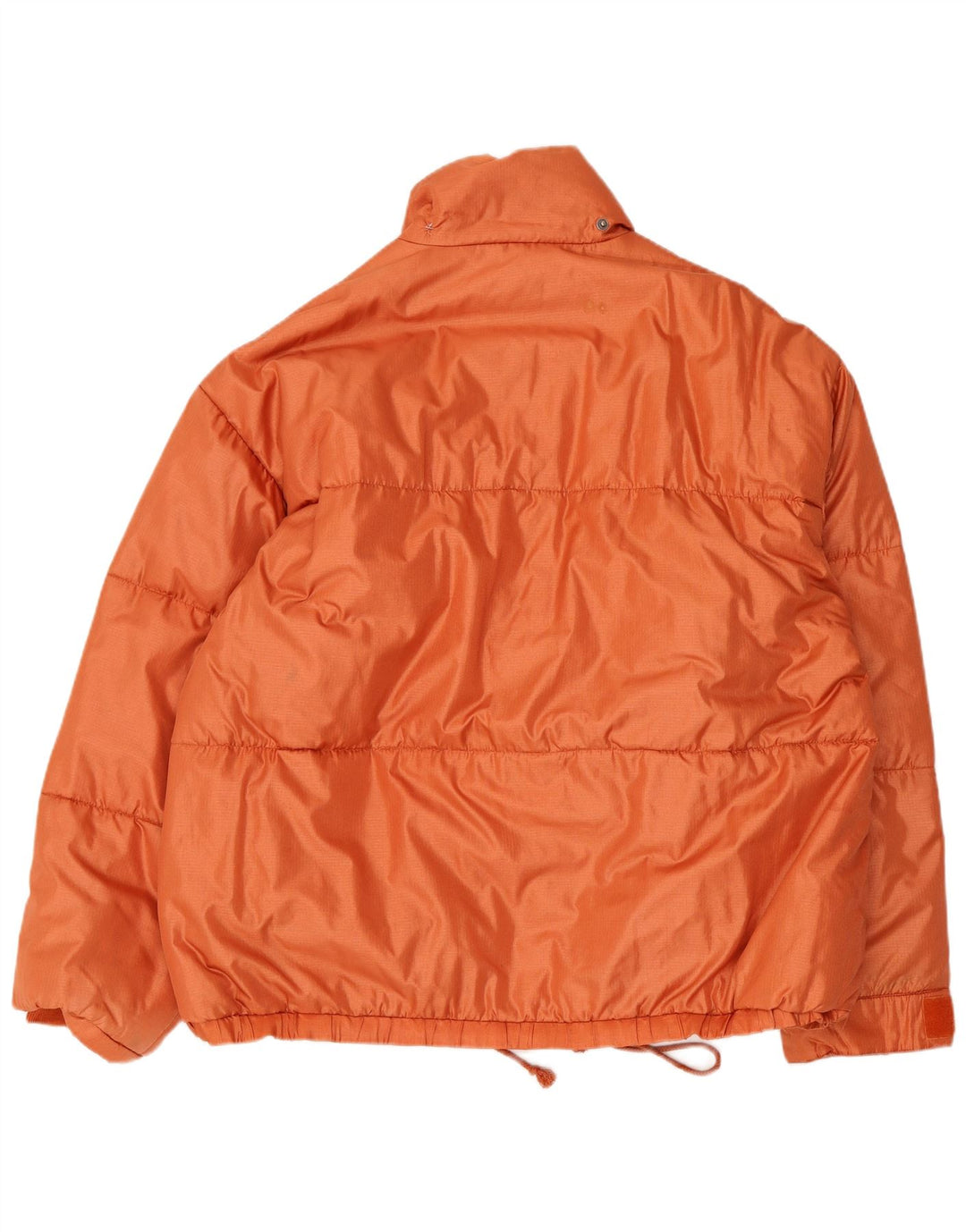 Jaqueta acolchoada vintage masculina de ajuste solto Reino Unido 40 grande poliamida laranja