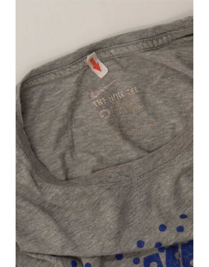 Camiseta Nike masculina Air Max Graphic Top cinza médio algodão