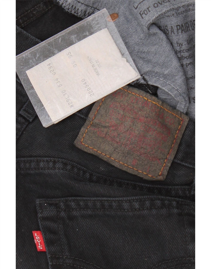 Jeans slim feminino LEVI'S W29 L30 algodão preto