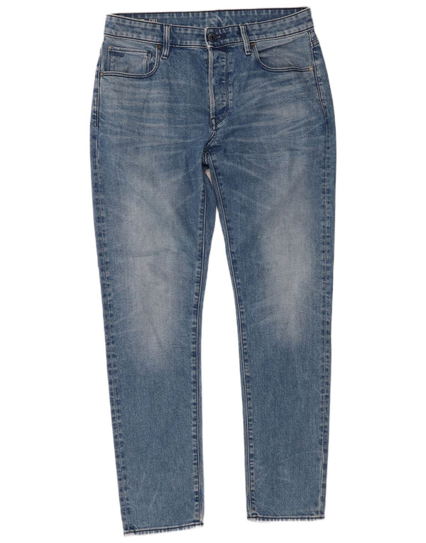G-Star Masculino 3301 Jeans Skinny W34 L34 Azul Algodão