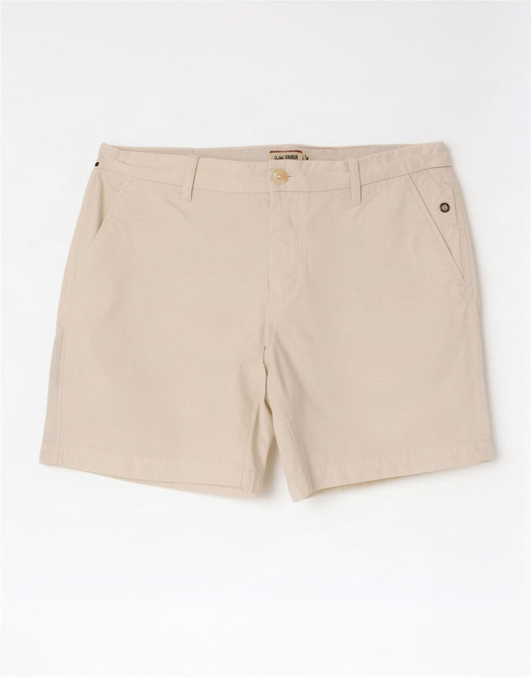 Shorts Chino feminino Tommy Hilfiger W29 médio algodão branco