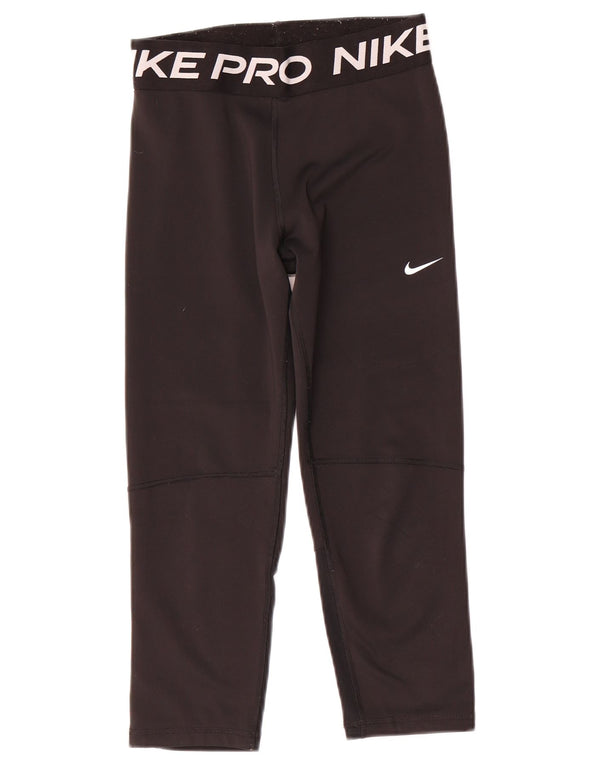 Leggings Nike Dri Fit Graphic para meninas 13-14 anos XL preto poliéster