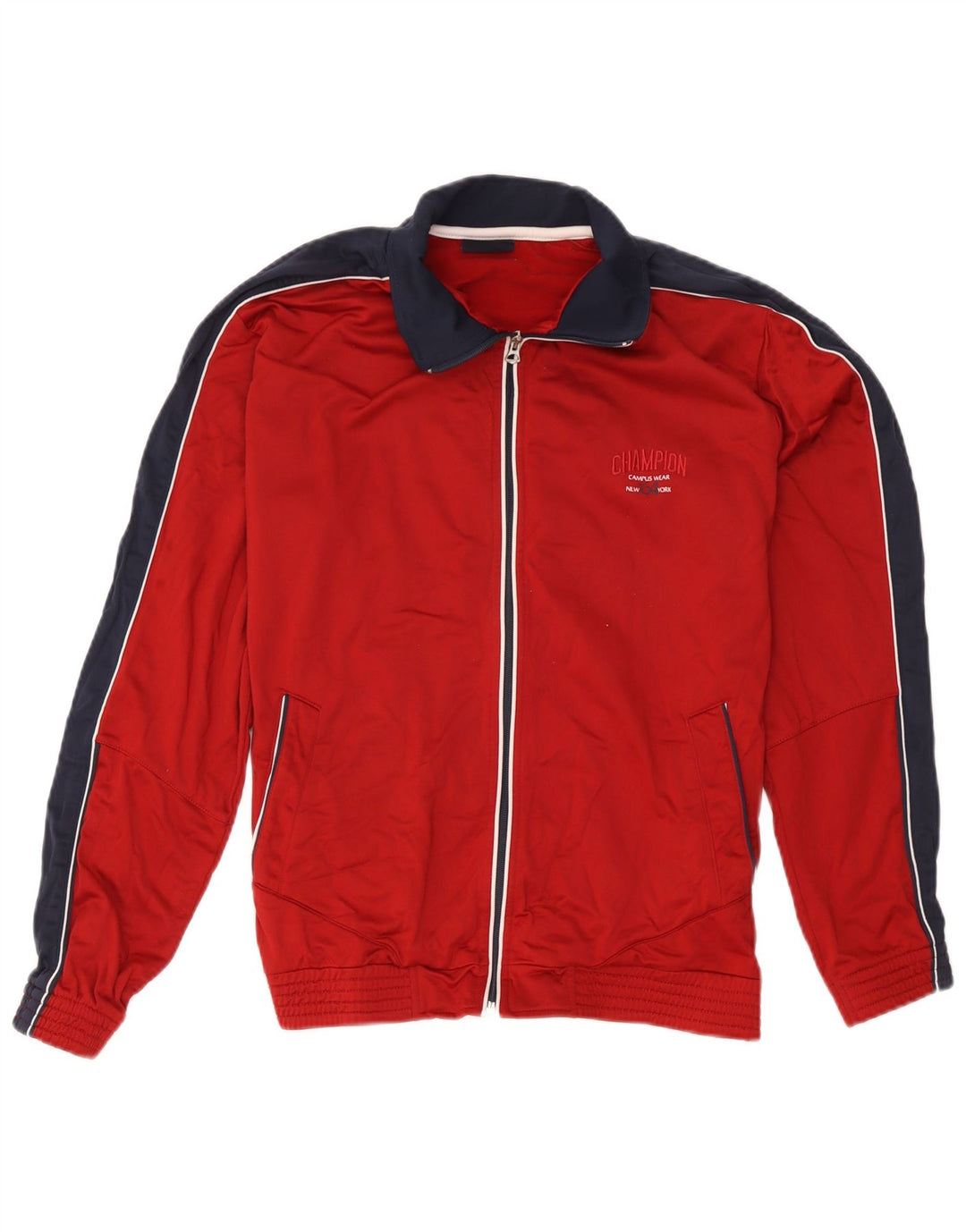 Jaqueta feminina Champion UK 16 grande poliéster colorblock vermelho