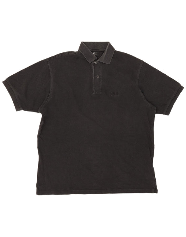 Camisa polo masculina Hugo Boss XL algodão preto